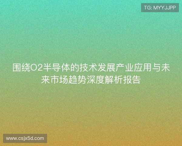 围绕O2半导体的技术发展产业应用与未来市场趋势深度解析报告 围绕O2半导体的技术发展产业应用与未来市场趋势深度解析报告